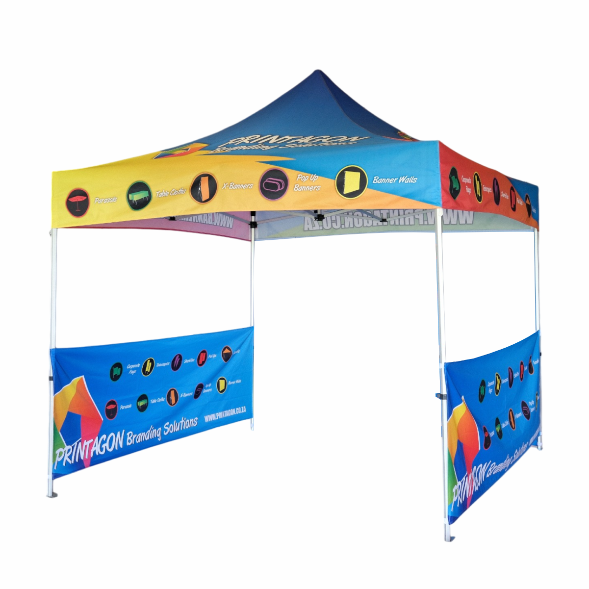 Branded Gazebo Half Wall